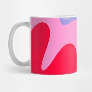 Abstract modern shapes pink, violet, red Mug